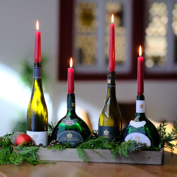 Adventszauber | Weine & Kerzen für einen Wein-Adventskranz
