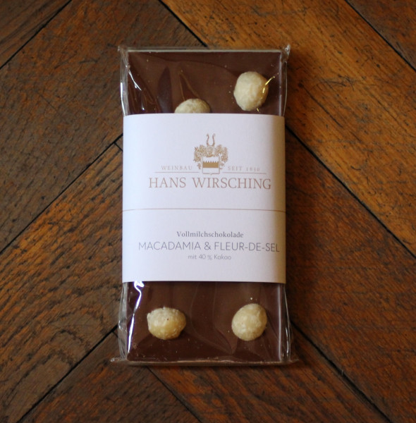 Schokolade "Macadamia & Fleur-de-Sel" (Vollmilch)